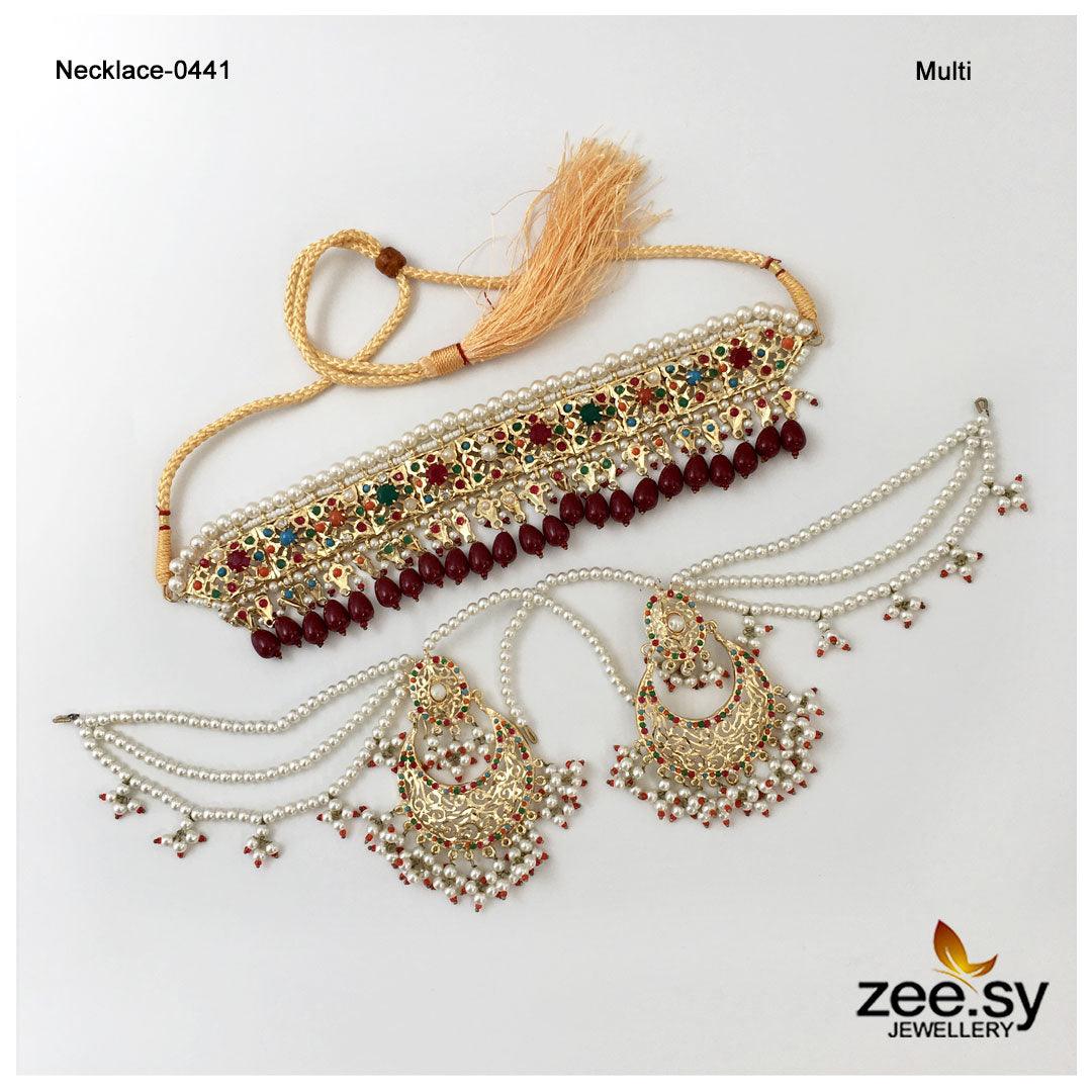 Necklace-0441 - by - Libasekhas UK - Registered Vendor of : Zeesy - 100% Original Designer Dresss