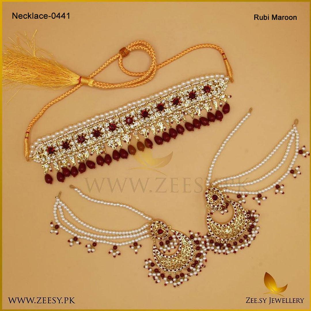 Necklace-0441 - by - Libasekhas UK - Registered Vendor of : Zeesy - 100% Original Designer Dresss