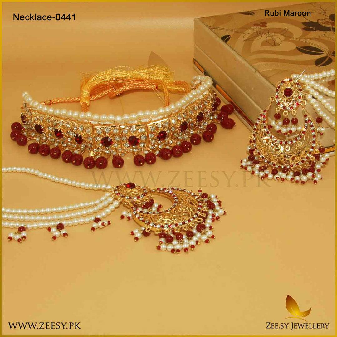 Necklace-0441 - by - Libasekhas UK - Registered Vendor of : Zeesy - 100% Original Designer Dresss