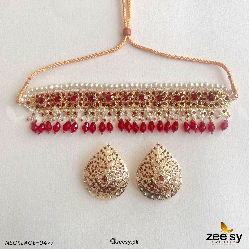 Necklace-0477 - by - Libasekhas UK - Registered Vendor of : Zeesy - 100% Original Designer Dresss