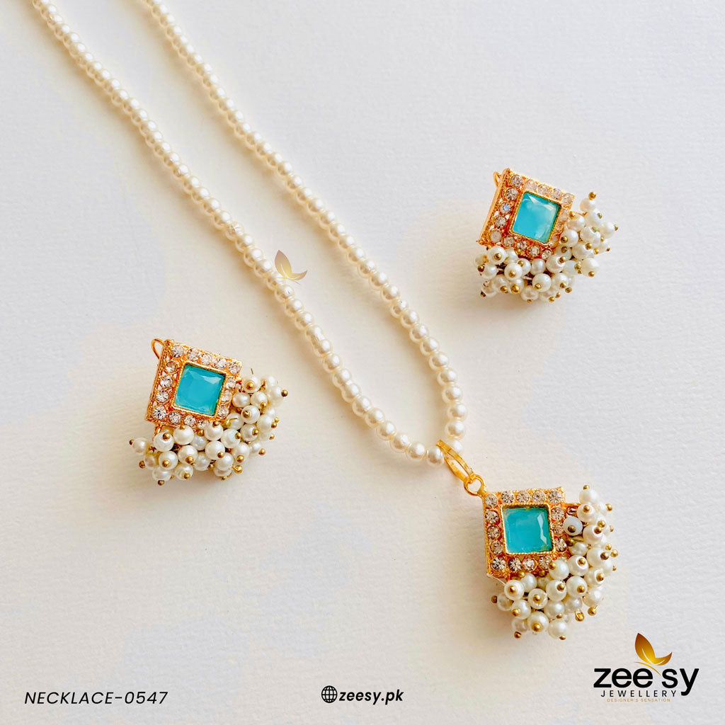 Necklace-0547 - by - Libasekhas UK - Registered Vendor of : Zeesy - 100% Original Designer Dresss