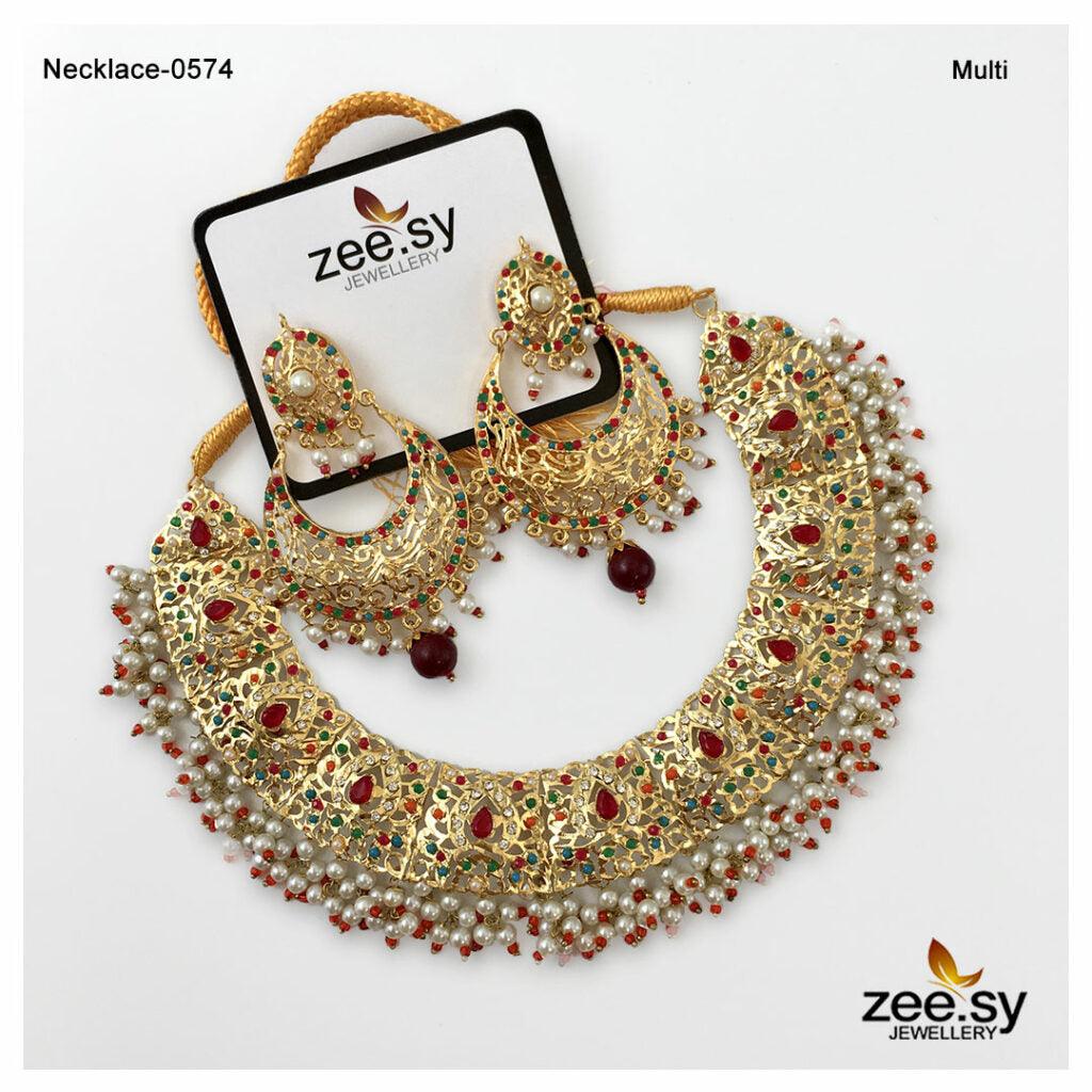 Necklace-0574 - by - Libasekhas UK - Registered Vendor of : Zeesy - 100% Original Designer Dresss