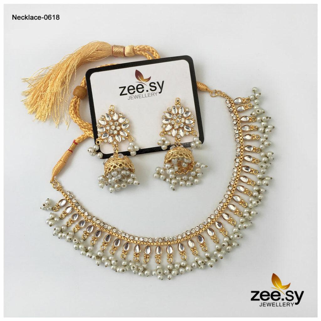 Necklace-0618 - by - Libasekhas UK - Registered Vendor of : Zeesy - 100% Original Designer Dresss