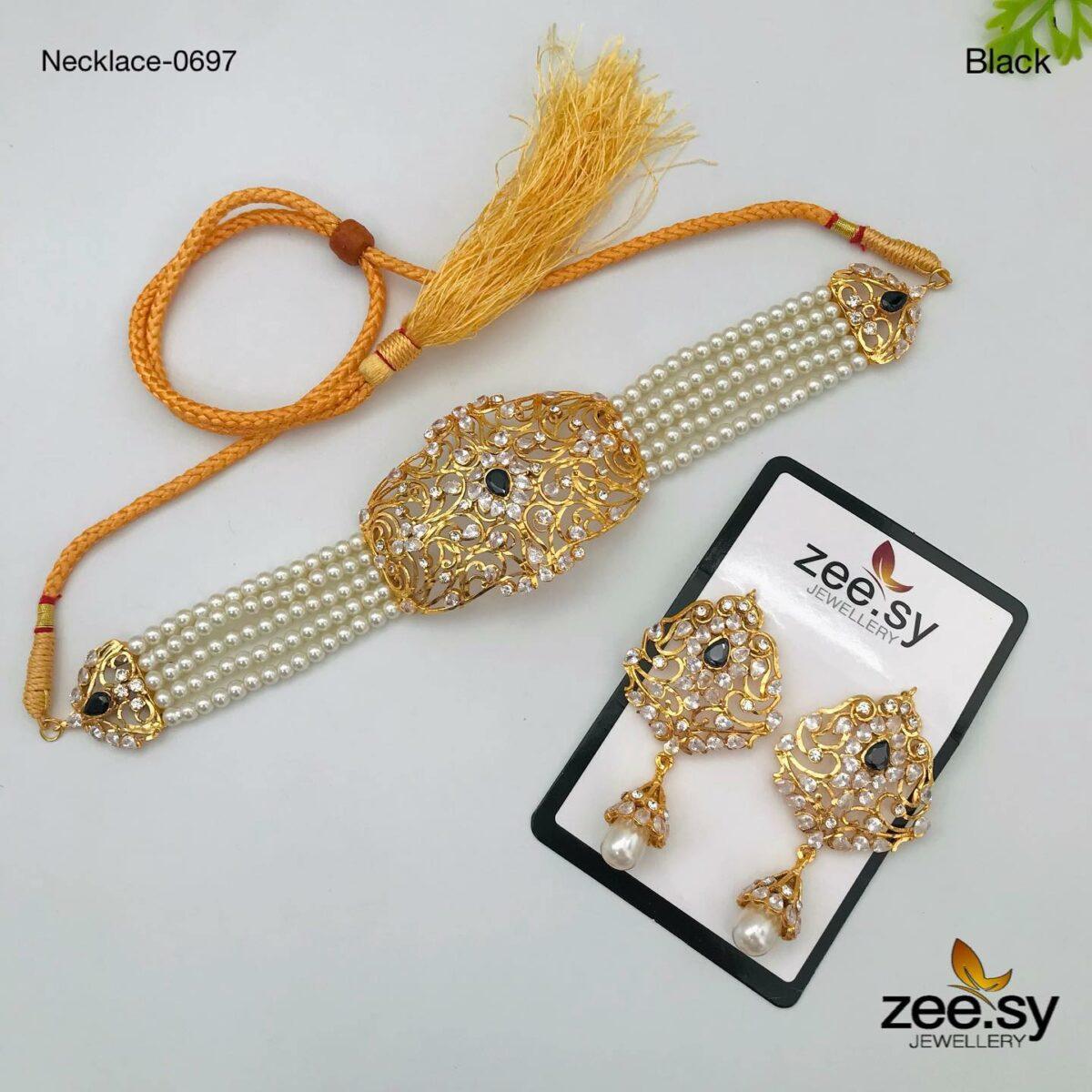 Necklace-0697 - by - Libasekhas UK - Registered Vendor of : Zeesy - 100% Original Designer Dresss