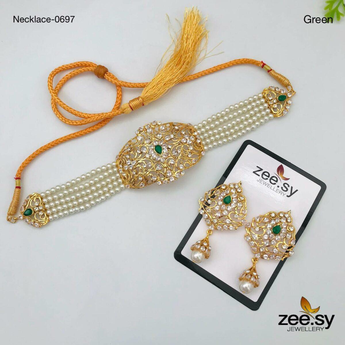 Necklace-0697 - by - Libasekhas UK - Registered Vendor of : Zeesy - 100% Original Designer Dresss