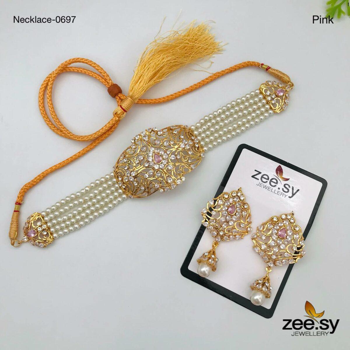 Necklace-0697 - by - Libasekhas UK - Registered Vendor of : Zeesy - 100% Original Designer Dresss