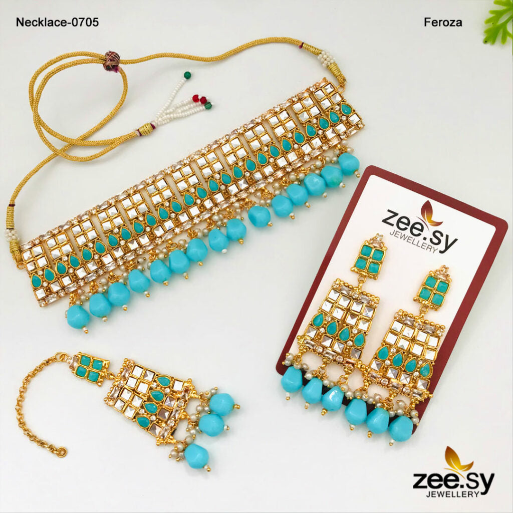 Necklace-0705 - by - Libasekhas UK - Registered Vendor of : Zeesy - 100% Original Designer Dresss