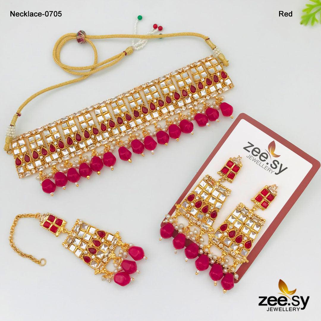 Necklace-0705 - by - Libasekhas UK - Registered Vendor of : Zeesy - 100% Original Designer Dresss