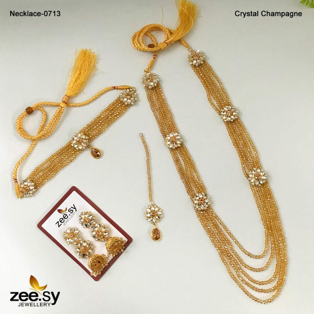 Mala Necklace-0712 - by - Libasekhas UK - Registered Vendor of : Zeesy - 100% Original Designer Dresss