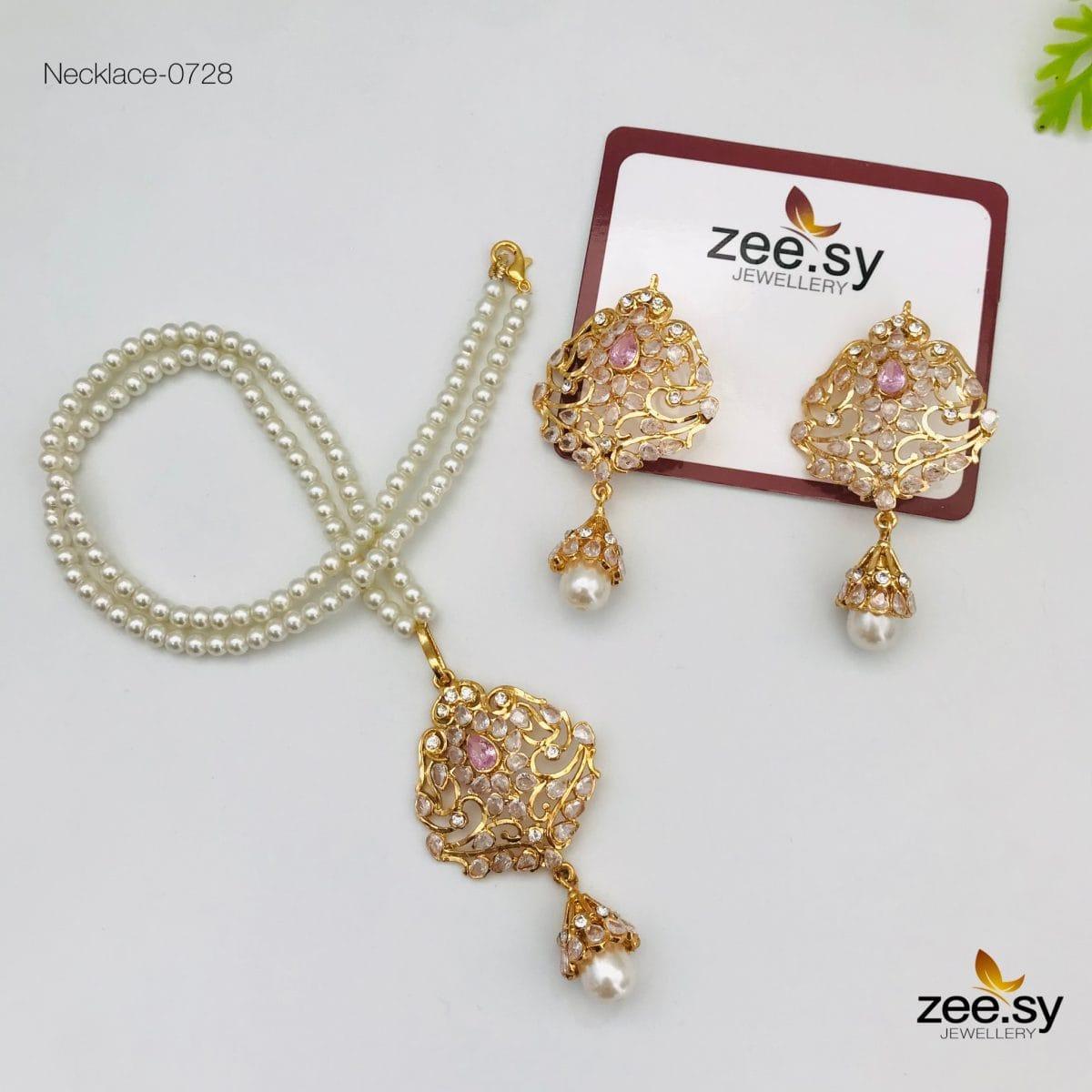 Necklace-0728 - by - Libasekhas UK - Registered Vendor of : Zeesy - 100% Original Designer Dresss