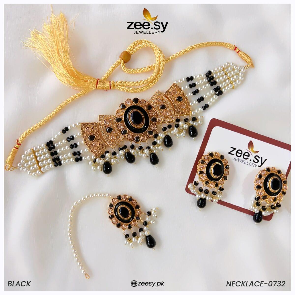 Necklace-0732 - by - Libasekhas UK - Registered Vendor of : Zeesy - 100% Original Designer Dresss