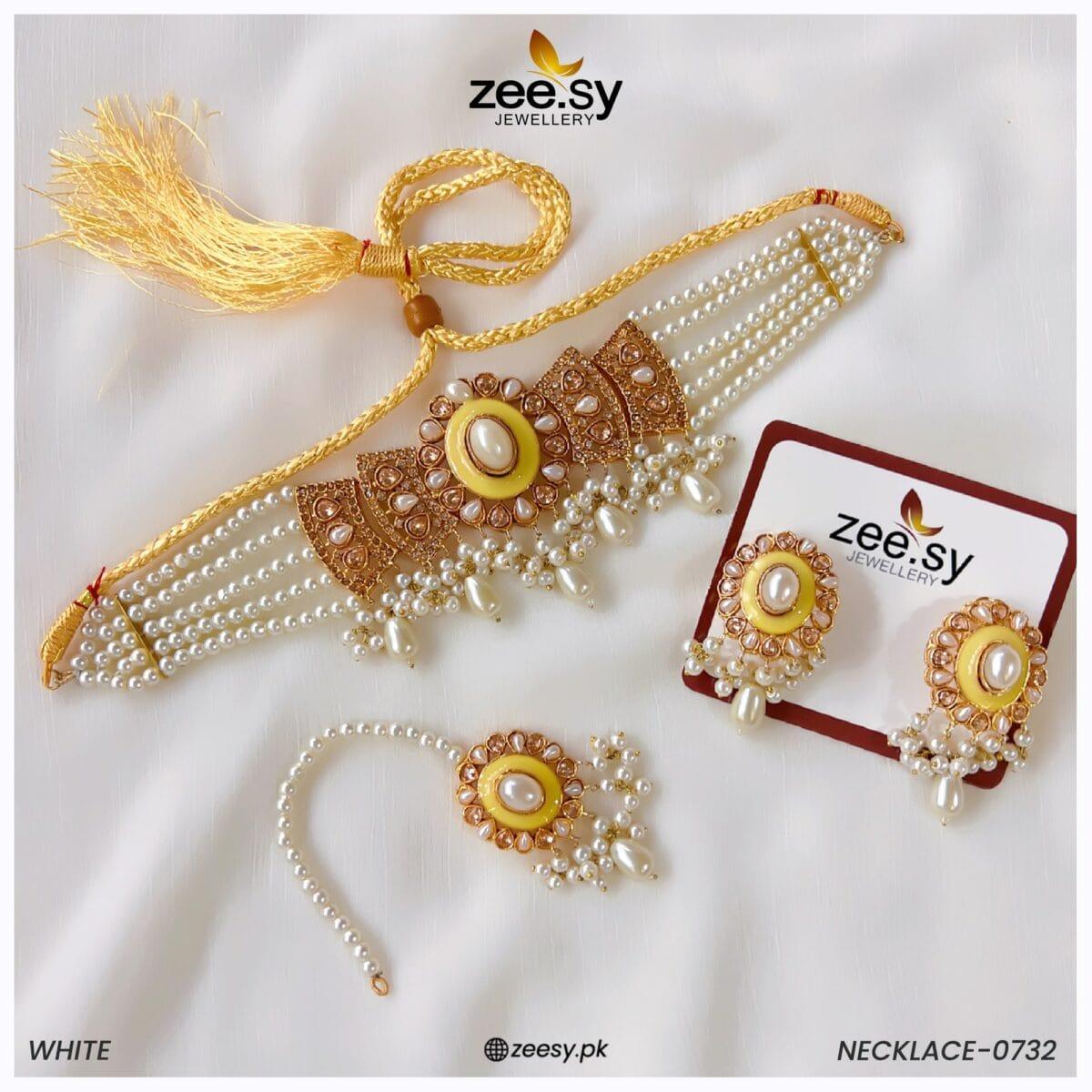 Necklace-0732 - by - Libasekhas UK - Registered Vendor of : Zeesy - 100% Original Designer Dresss