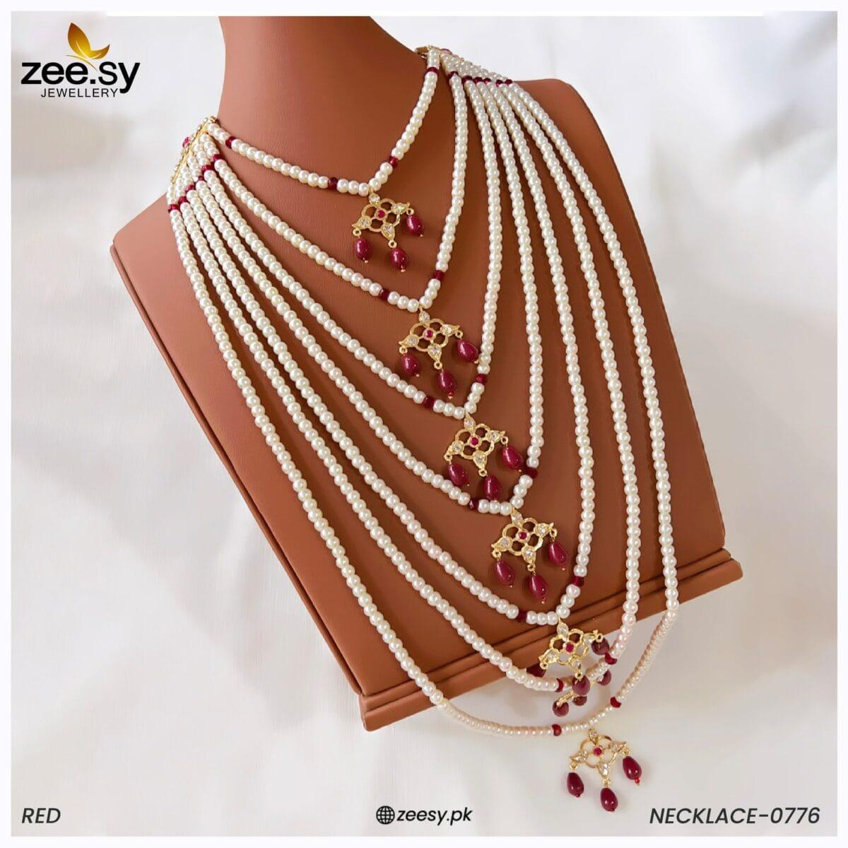 Mala Necklace-0776 - by - Libasekhas UK - Registered Vendor of : Zeesy - 100% Original Designer Dresss