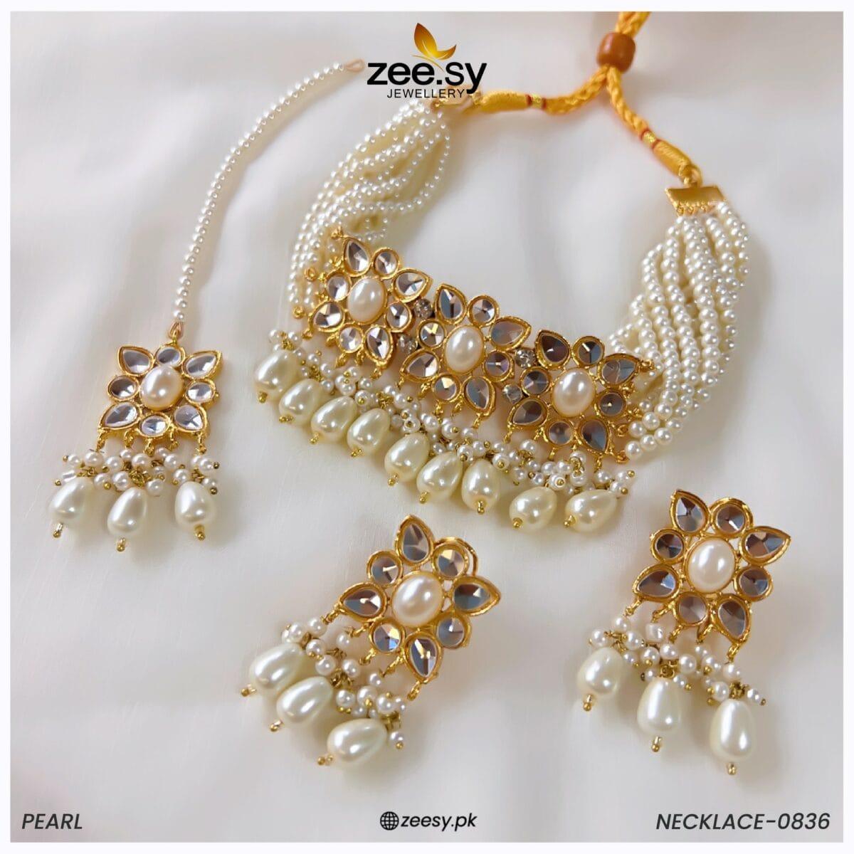 Necklace-0836 - by - Libasekhas UK - Registered Vendor of : Zeesy - 100% Original Designer Dresss
