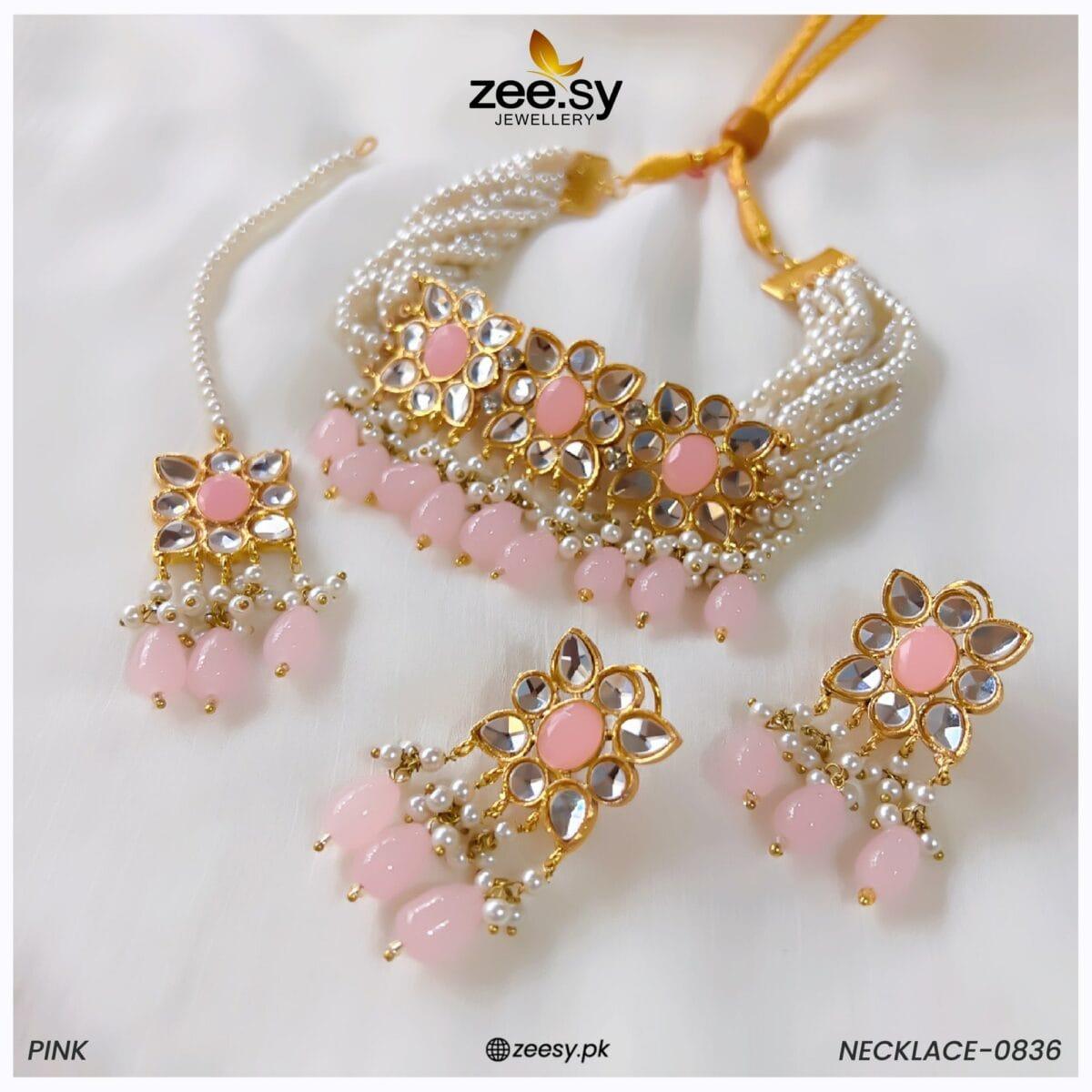 Necklace-0836 - by - Libasekhas UK - Registered Vendor of : Zeesy - 100% Original Designer Dresss