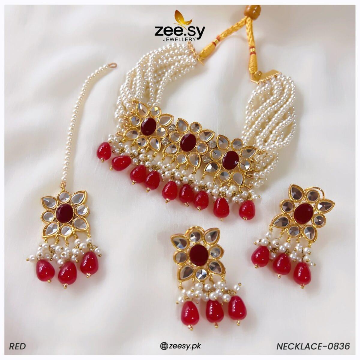 Necklace-0836 - by - Libasekhas UK - Registered Vendor of : Zeesy - 100% Original Designer Dresss