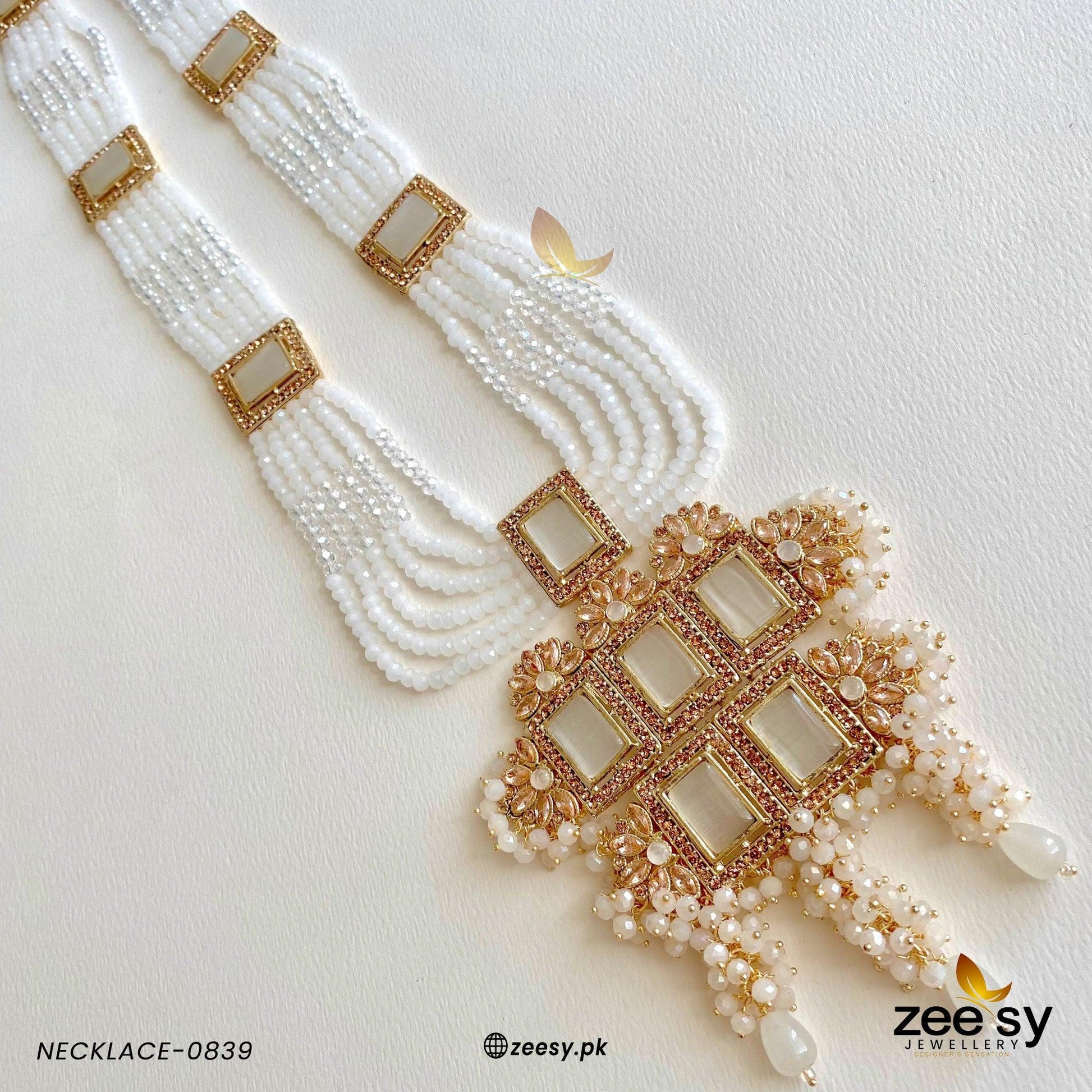 Mala Necklace-0839 - by - Libasekhas UK - Registered Vendor of : Zeesy - 100% Original Designer Dresss