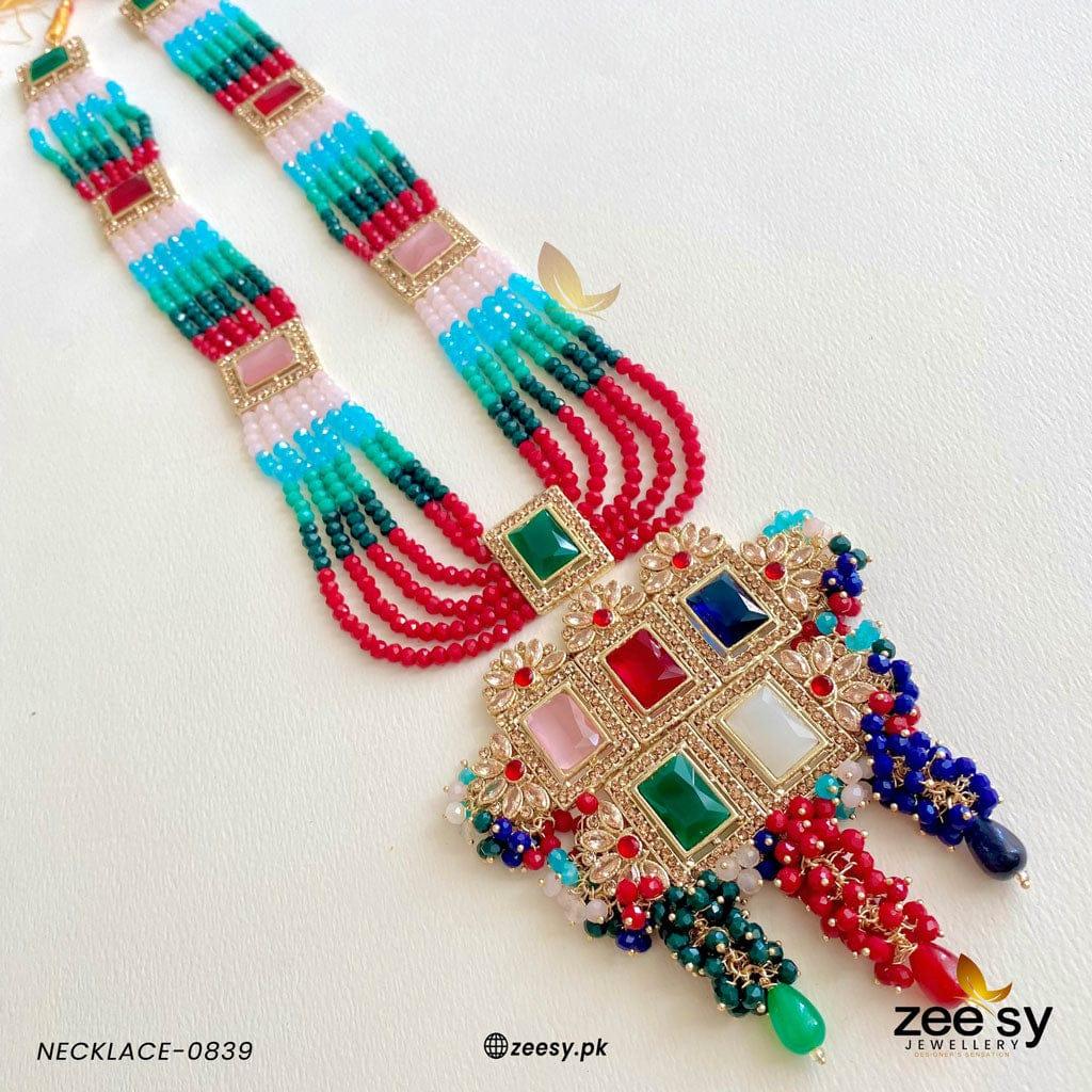 Mala Necklace-0839 - by - Libasekhas UK - Registered Vendor of : Zeesy - 100% Original Designer Dresss