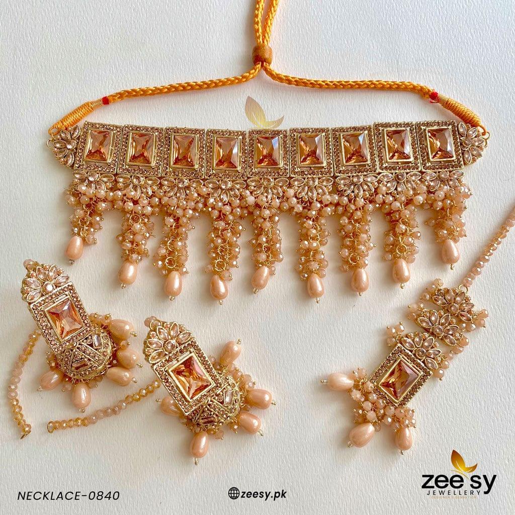 Necklace-0840 - by - Libasekhas UK - Registered Vendor of : Zeesy - 100% Original Designer Dresss