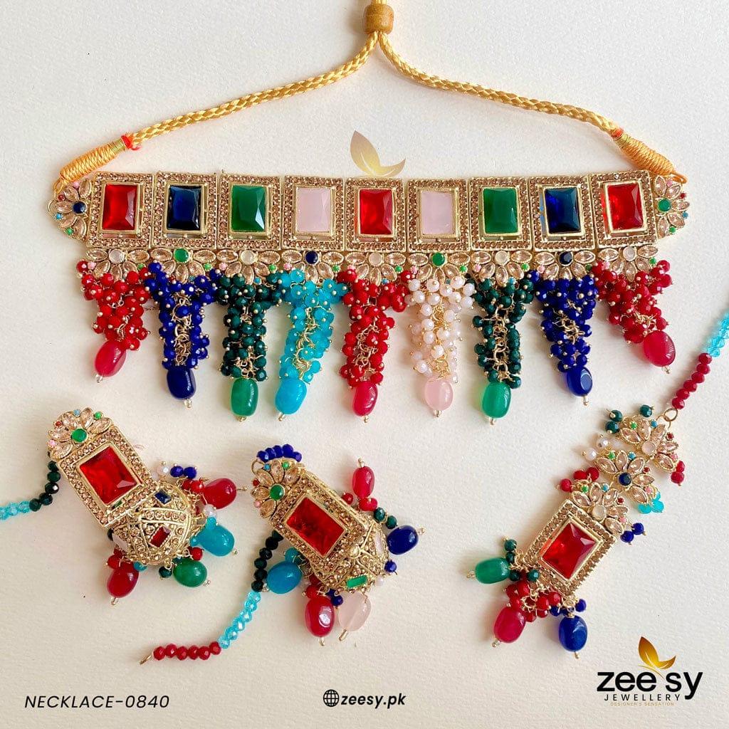 Necklace-0840 - by - Libasekhas UK - Registered Vendor of : Zeesy - 100% Original Designer Dresss