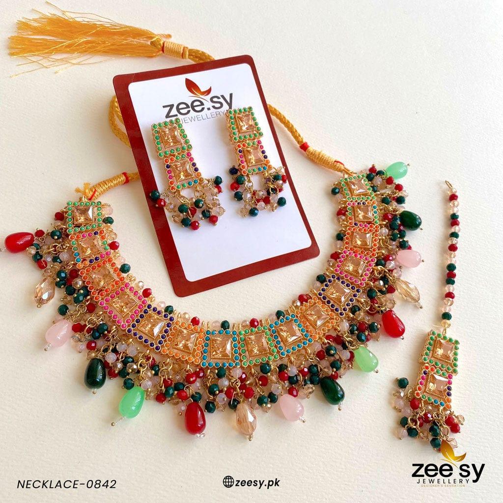 Necklace-0842 - by - Libasekhas UK - Registered Vendor of : Zeesy - 100% Original Designer Dresss