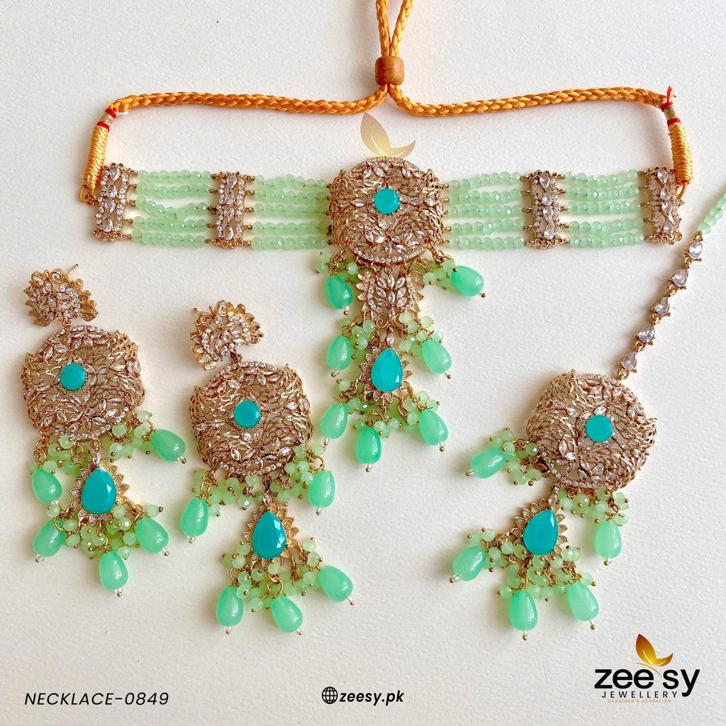Necklace-0849 - by - Libasekhas UK - Registered Vendor of : Zeesy - 100% Original Designer Dresss