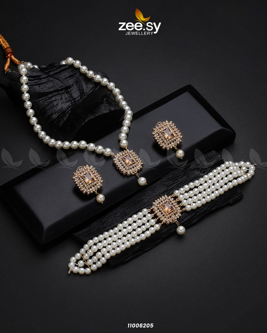 Mala Necklace-0850 - by - Libasekhas UK - Registered Vendor of : Zeesy - 100% Original Designer Dresss