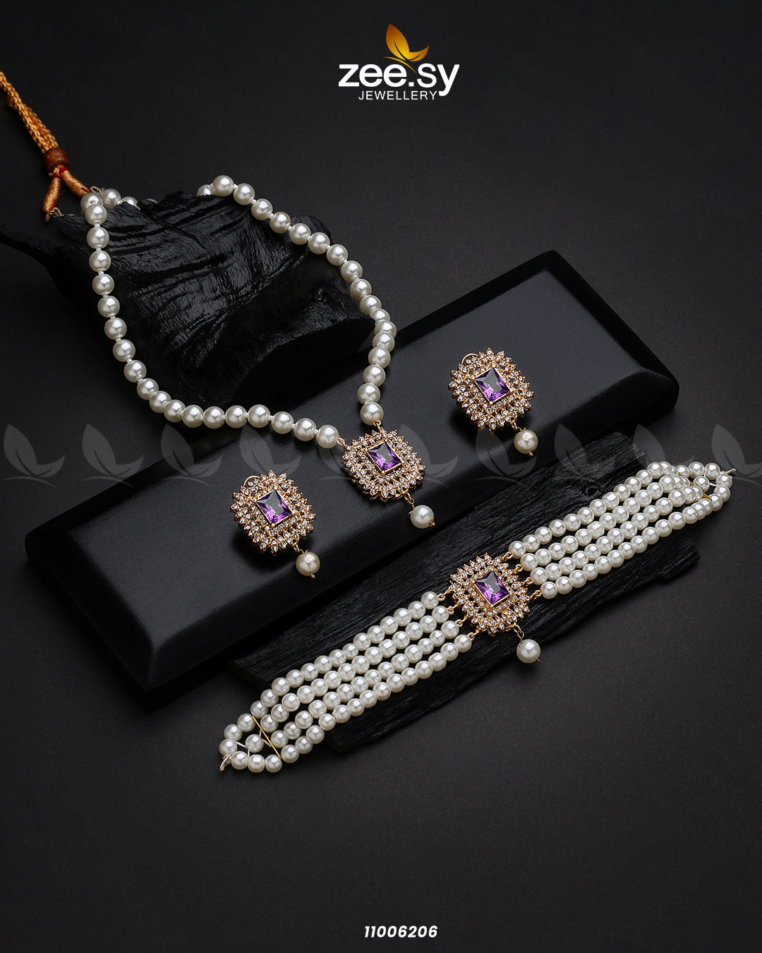 Mala Necklace-0850 - by - Libasekhas UK - Registered Vendor of : Zeesy - 100% Original Designer Dresss
