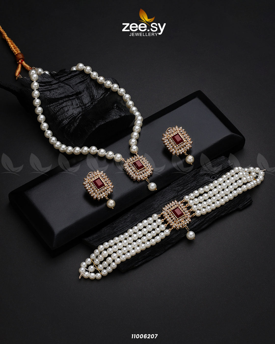 Mala Necklace-0850 - by - Libasekhas UK - Registered Vendor of : Zeesy - 100% Original Designer Dresss