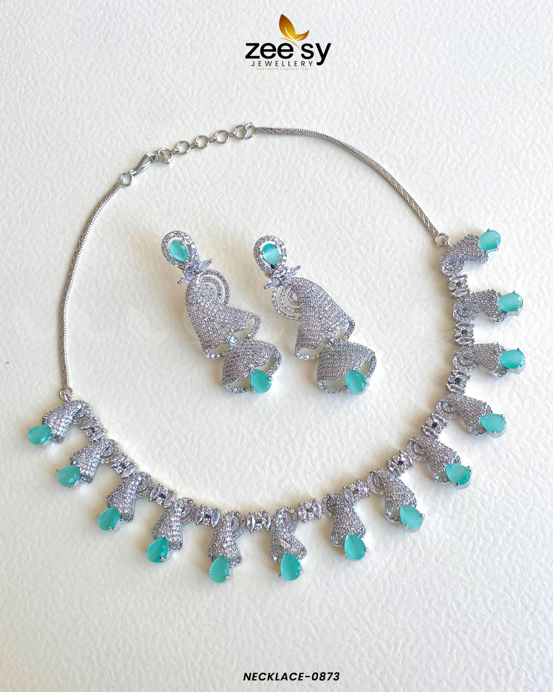 Necklace-0173 - by - Libasekhas UK - Registered Vendor of : Zeesy - 100% Original Designer Dresss
