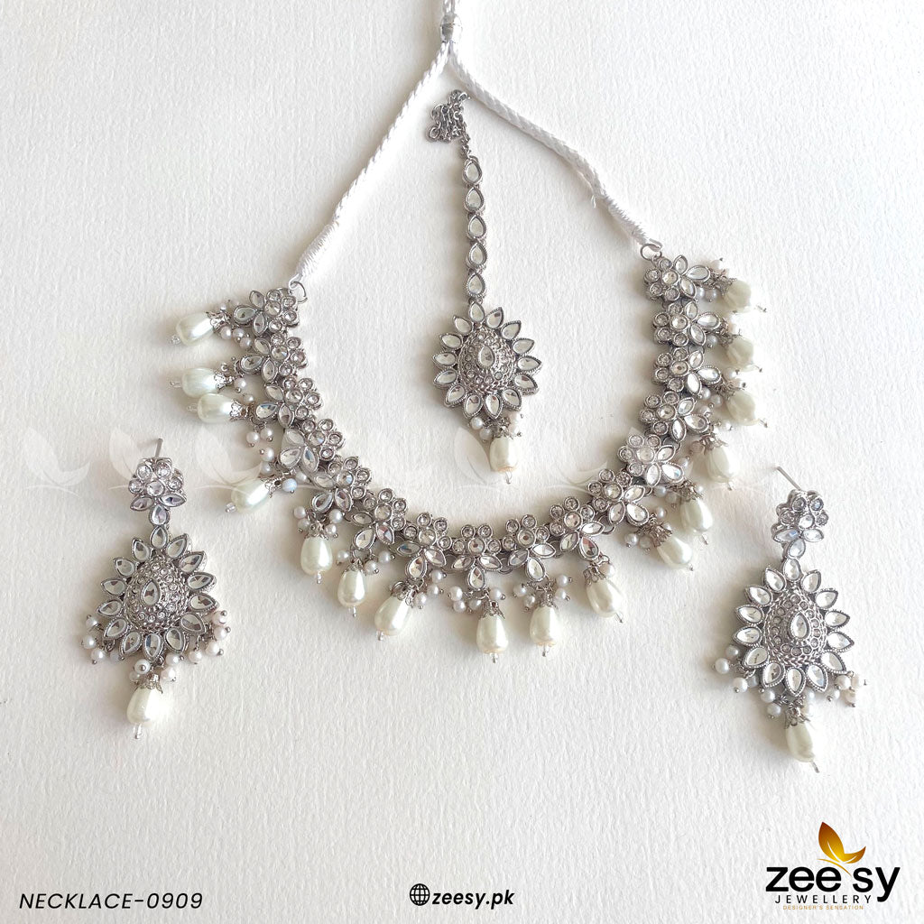 Necklace-0909 - by - Libasekhas UK - Registered Vendor of : Zeesy - 100% Original Designer Dresss