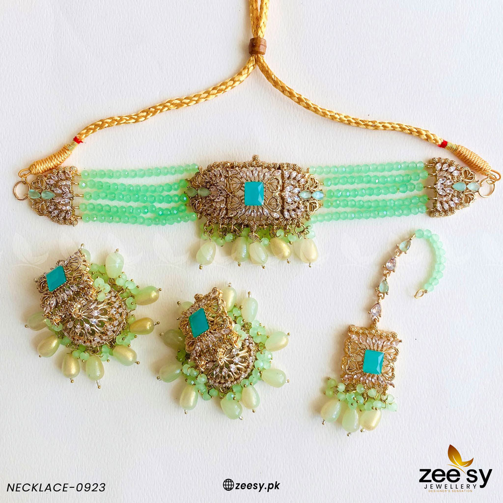 Necklace-0923 - by - Libasekhas UK - Registered Vendor of : Zeesy - 100% Original Designer Dresss