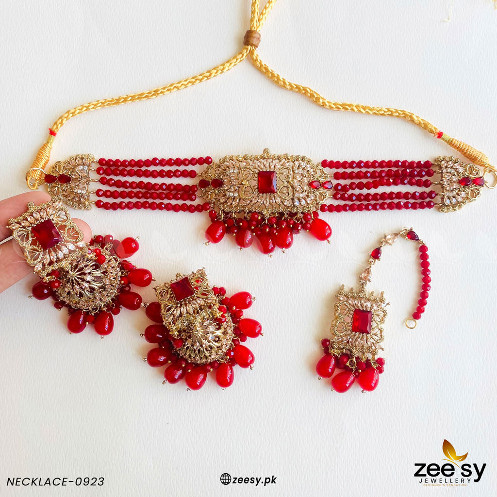 Necklace-0923 - by - Libasekhas UK - Registered Vendor of : Zeesy - 100% Original Designer Dresss