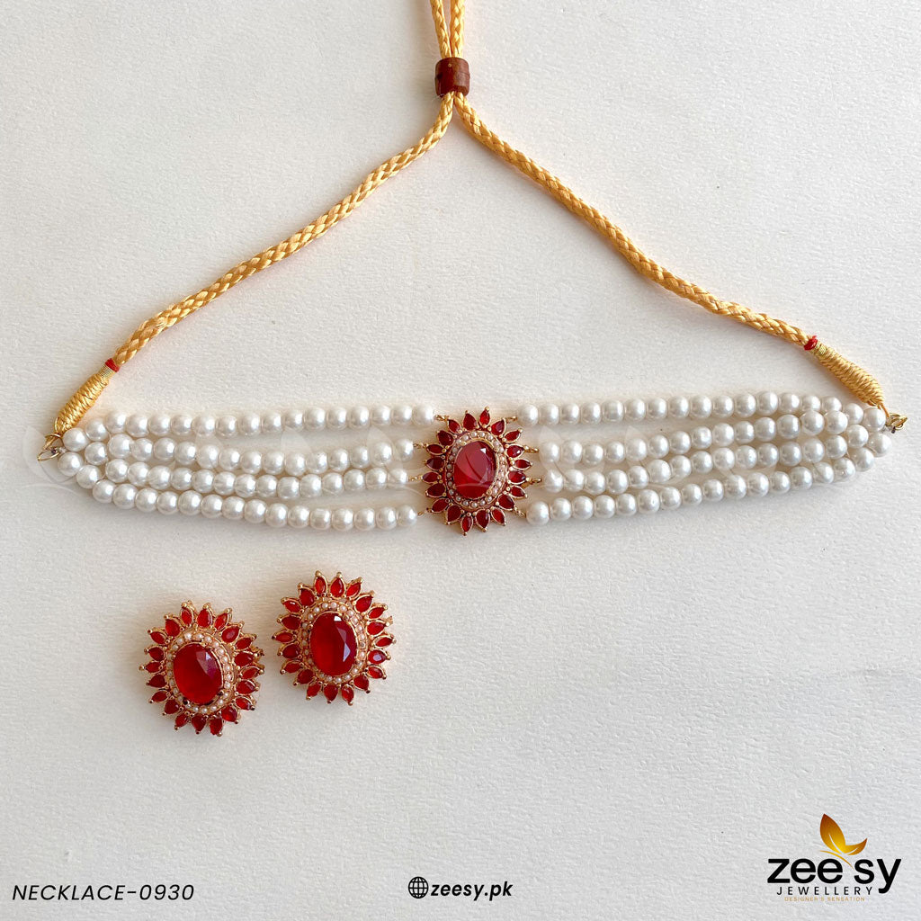 Necklace-0930 - by - Libasekhas UK - Registered Vendor of : Zeesy - 100% Original Designer Dresss