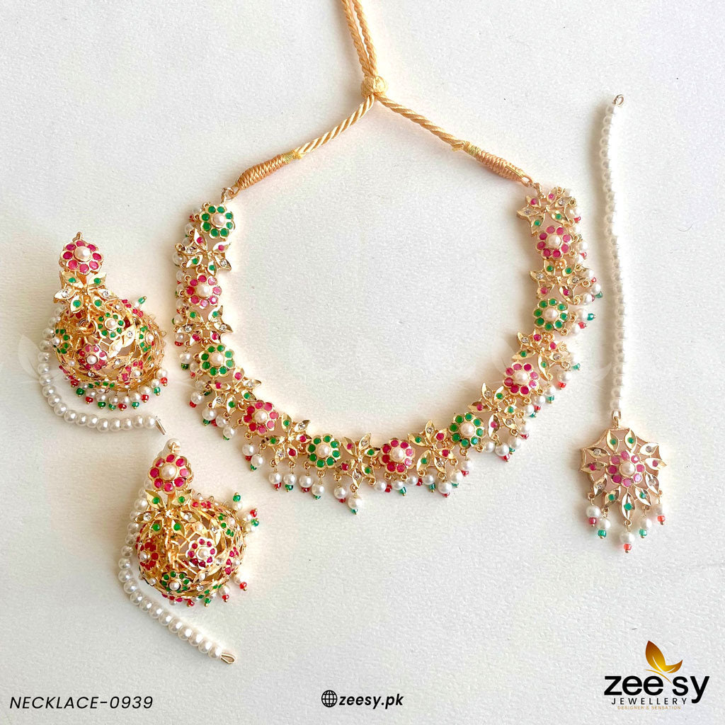 Necklace-0939 - by - Libasekhas UK - Registered Vendor of : Zeesy - 100% Original Designer Dresss