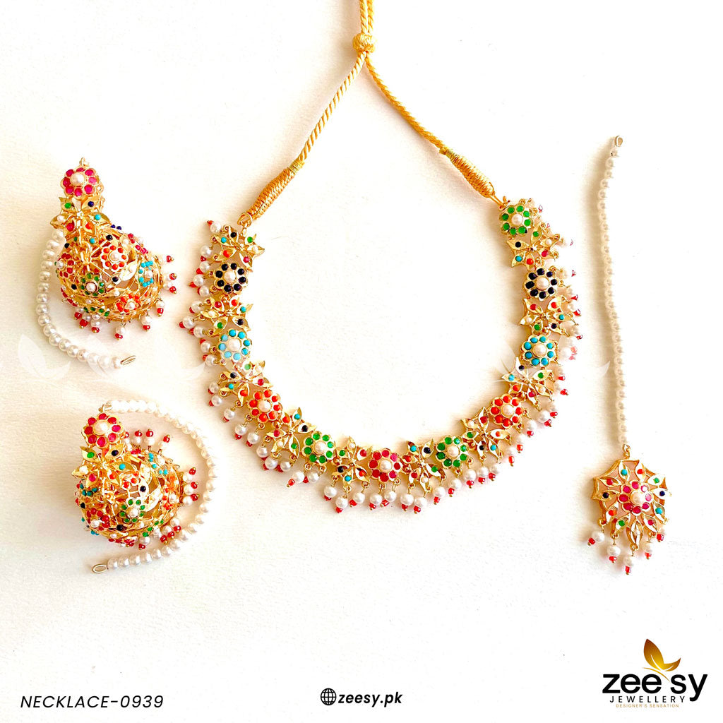Necklace-0939 - by - Libasekhas UK - Registered Vendor of : Zeesy - 100% Original Designer Dresss