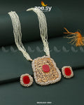 Gajra Pearl Mala - by - Libasekhas UK - Registered Vendor of : Zeesy - 100% Original Designer Dresss