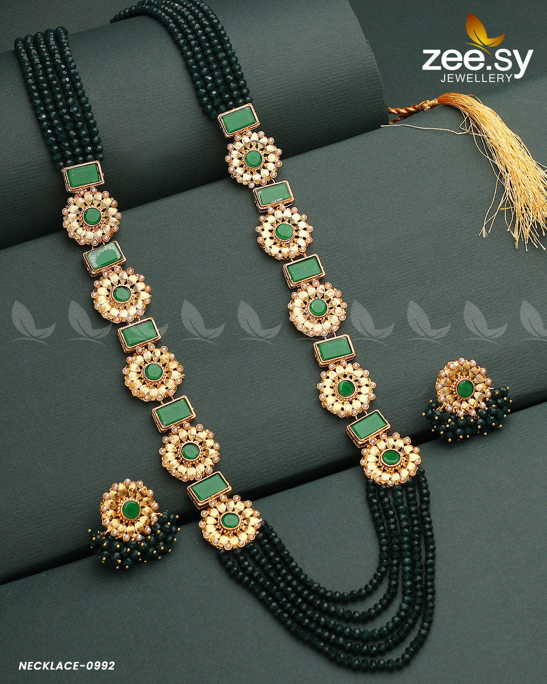 Mala Necklace-0944 - by - Libasekhas UK - Registered Vendor of : Zeesy - 100% Original Designer Dresss