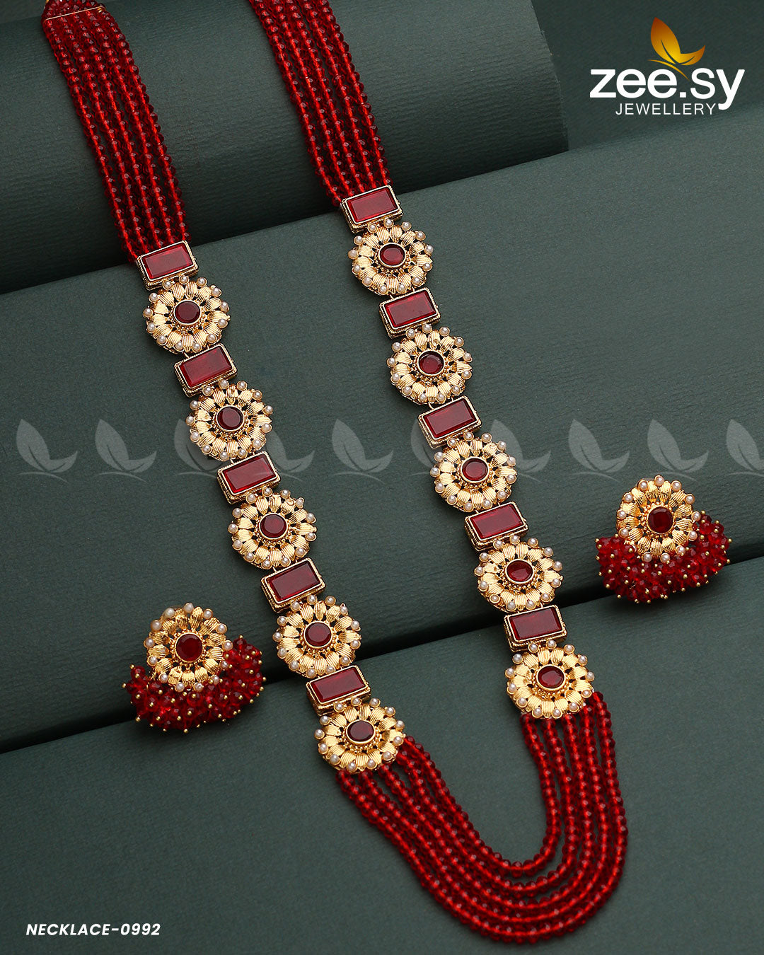 Mala Necklace-0944 - by - Libasekhas UK - Registered Vendor of : Zeesy - 100% Original Designer Dresss