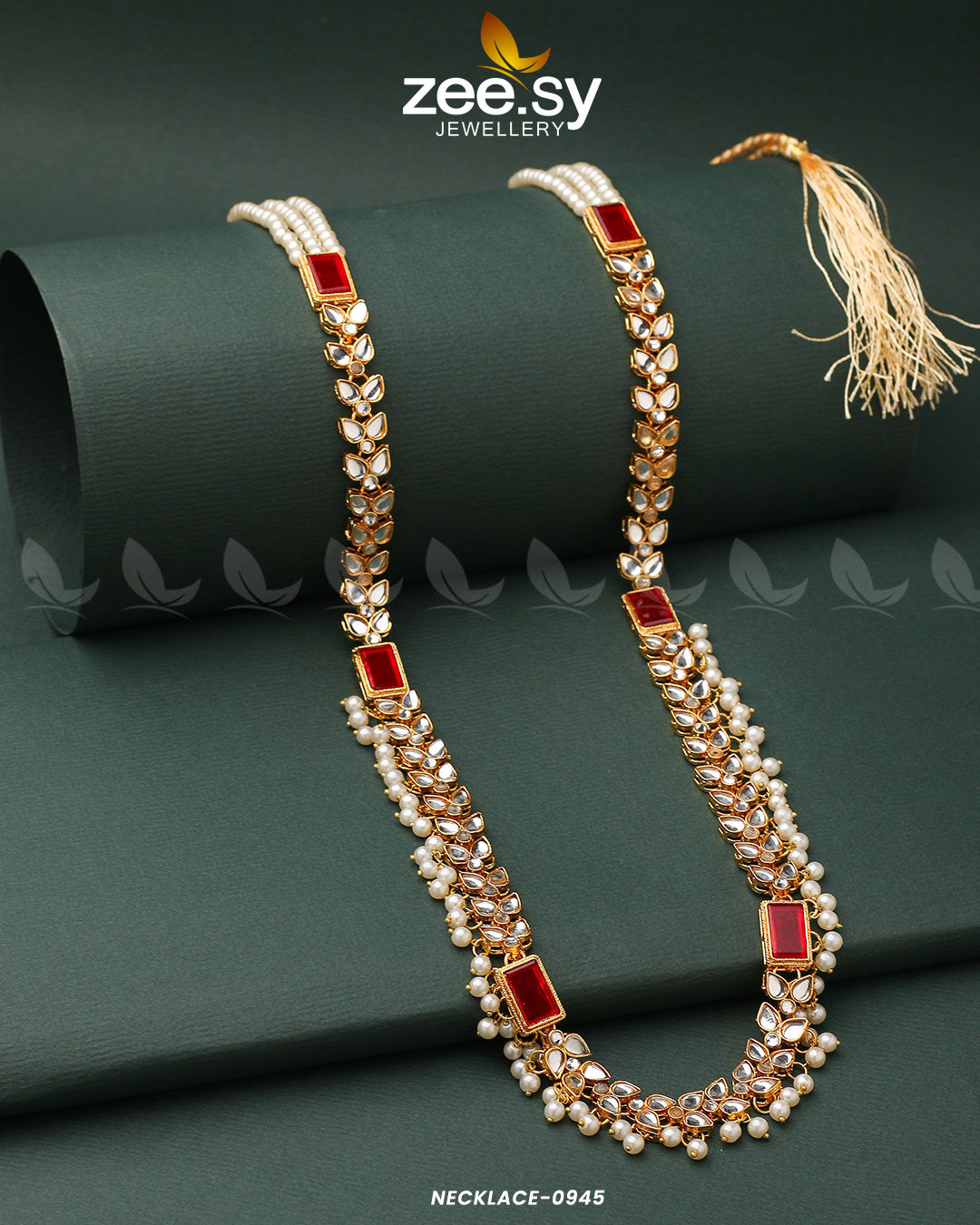 Mala Necklace-0945 - by - Libasekhas UK - Registered Vendor of : Zeesy - 100% Original Designer Dresss