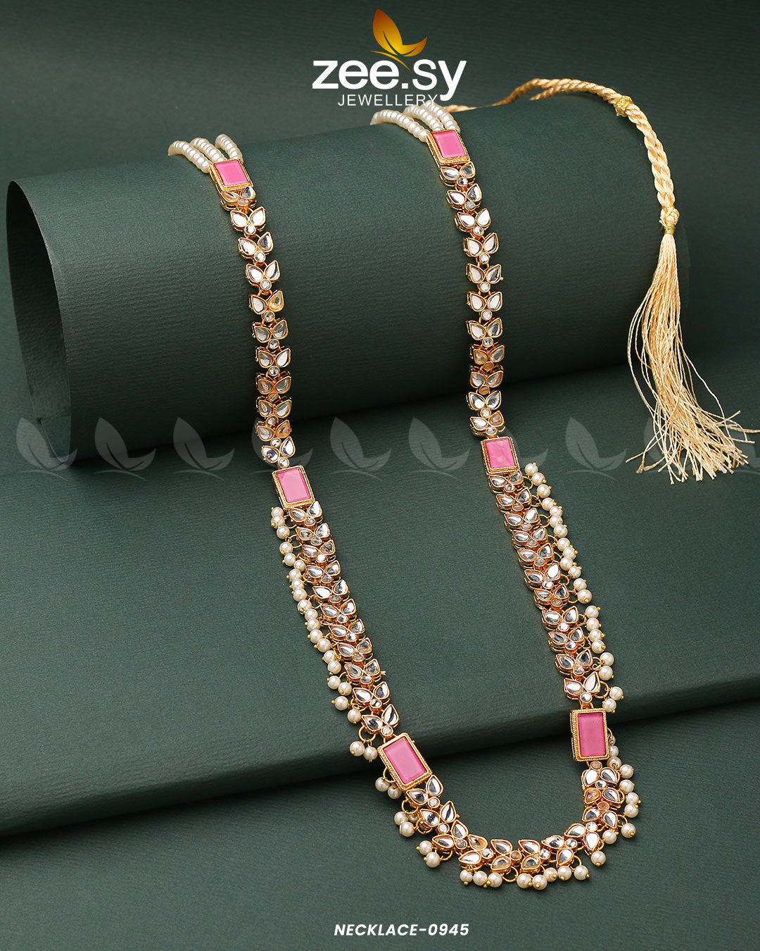 Mala Necklace-0945 - by - Libasekhas UK - Registered Vendor of : Zeesy - 100% Original Designer Dresss
