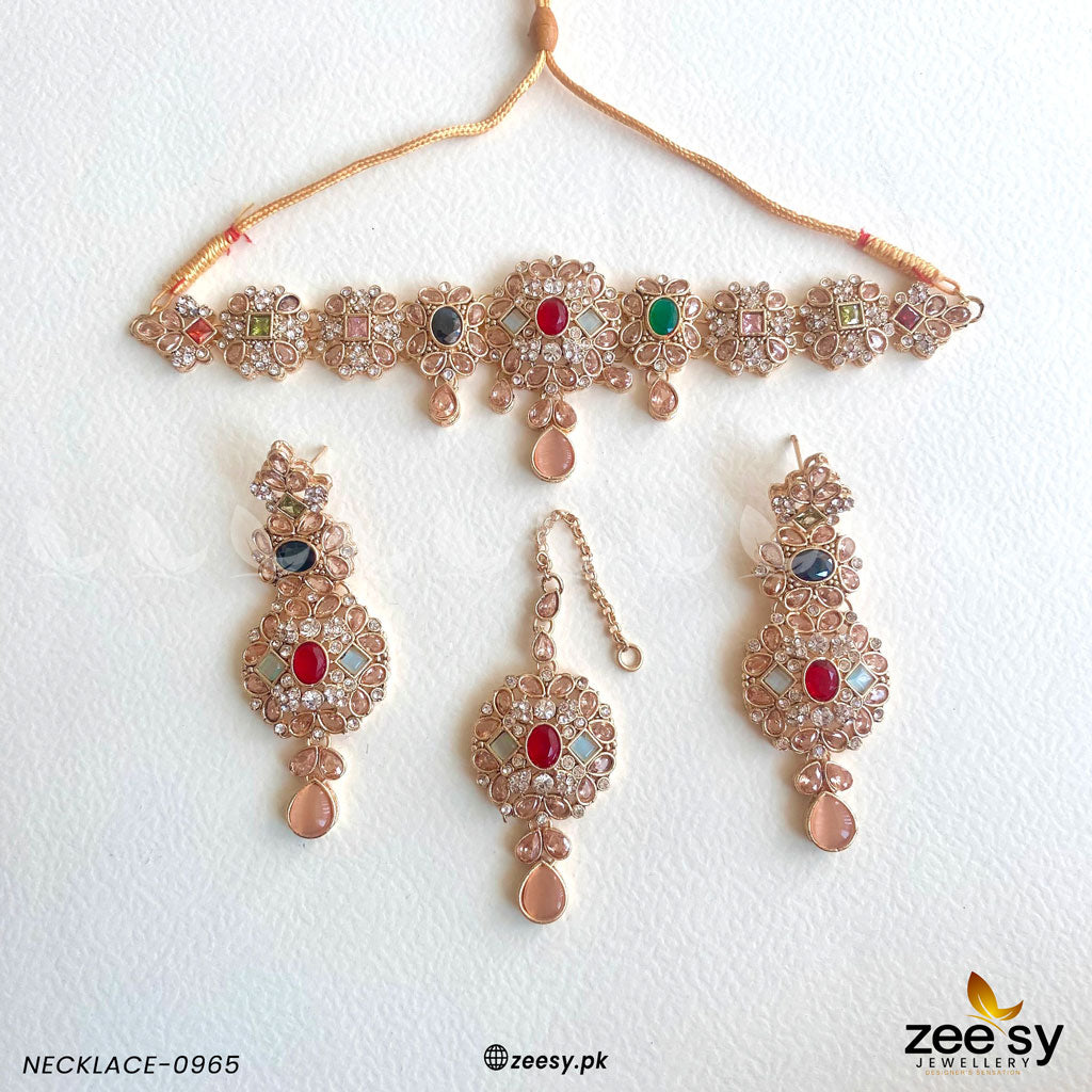 Necklace-0965 - by - Libasekhas UK - Registered Vendor of : Zeesy - 100% Original Designer Dresss