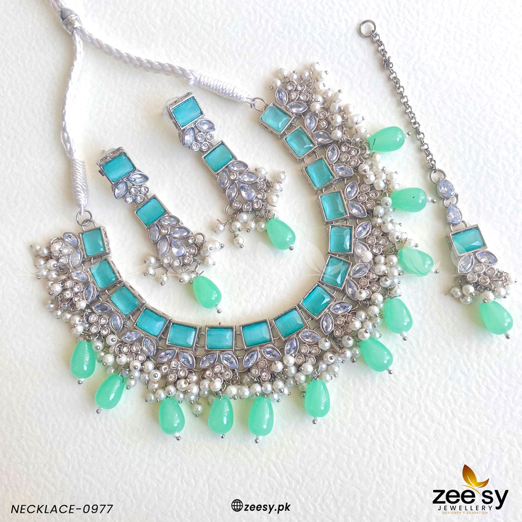 Necklace-0977 - by - Libasekhas UK - Registered Vendor of : Zeesy - 100% Original Designer Dresss