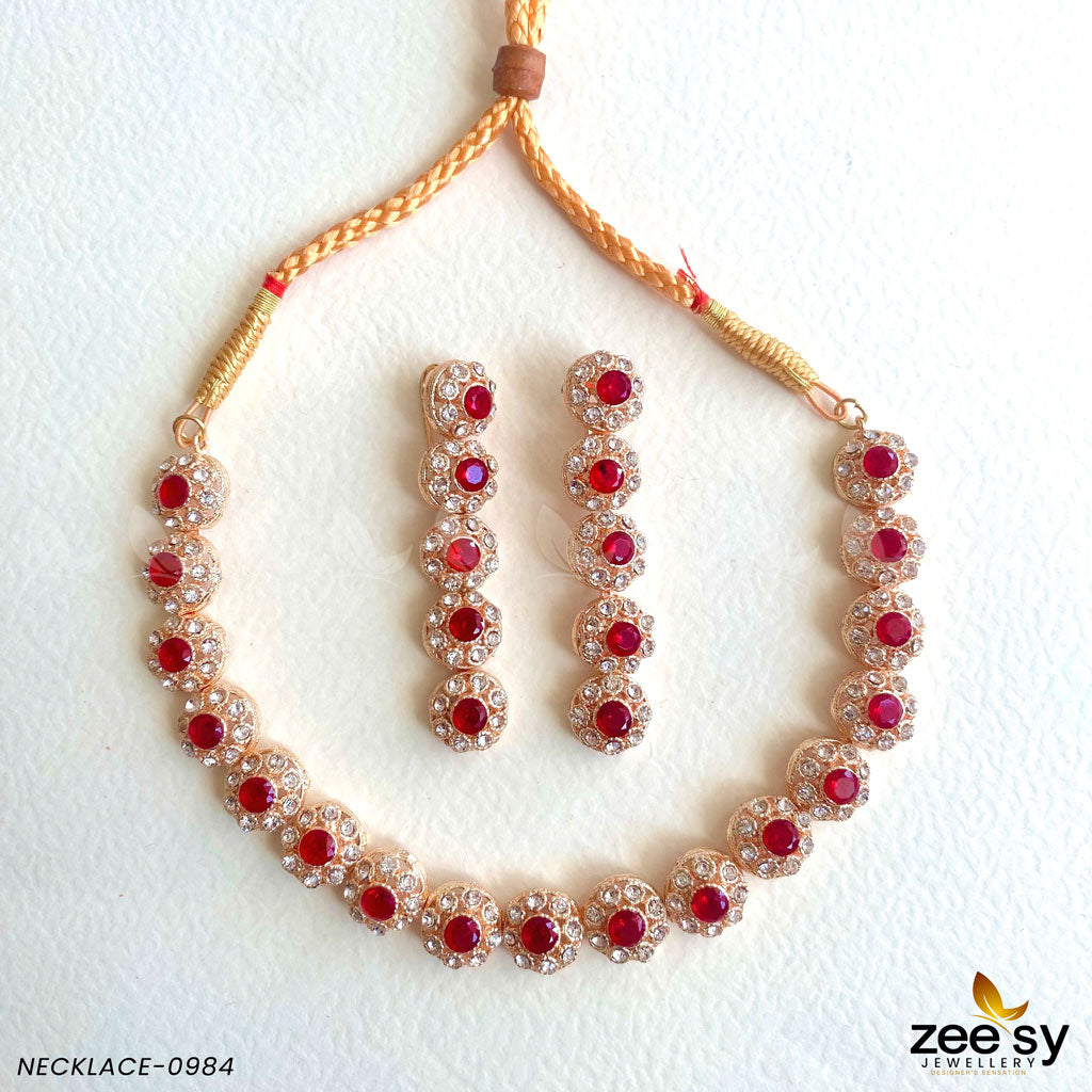 Necklace-0985 - by - Libasekhas UK - Registered Vendor of : Zeesy - 100% Original Designer Dresss