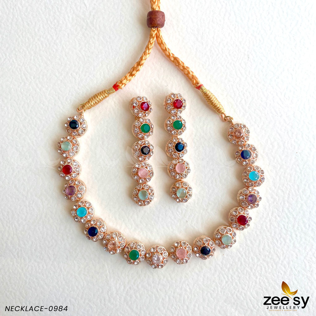 Necklace-0985 - by - Libasekhas UK - Registered Vendor of : Zeesy - 100% Original Designer Dresss