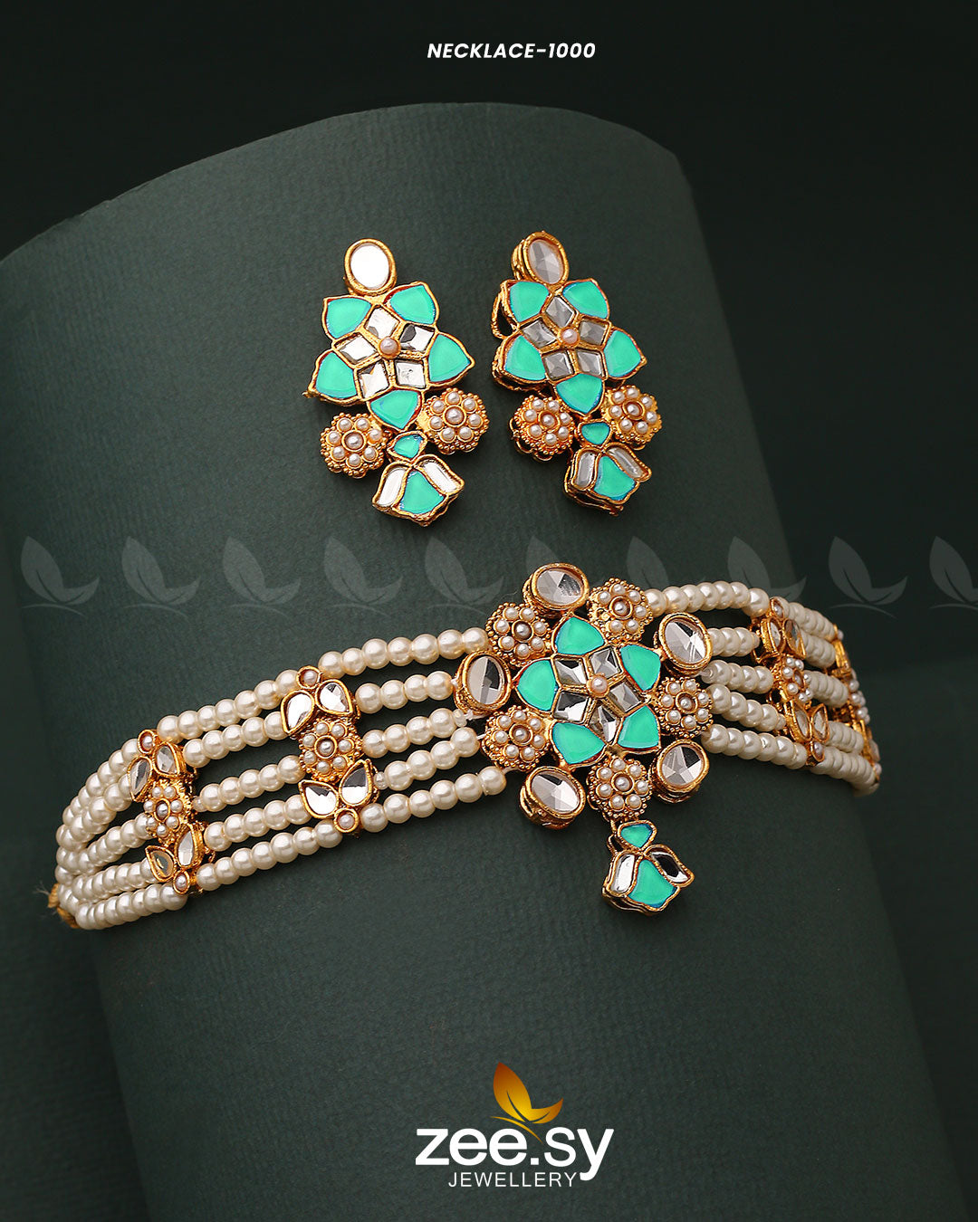 Necklace-1000 - by - Libasekhas UK - Registered Vendor of : Zeesy - 100% Original Designer Dresss