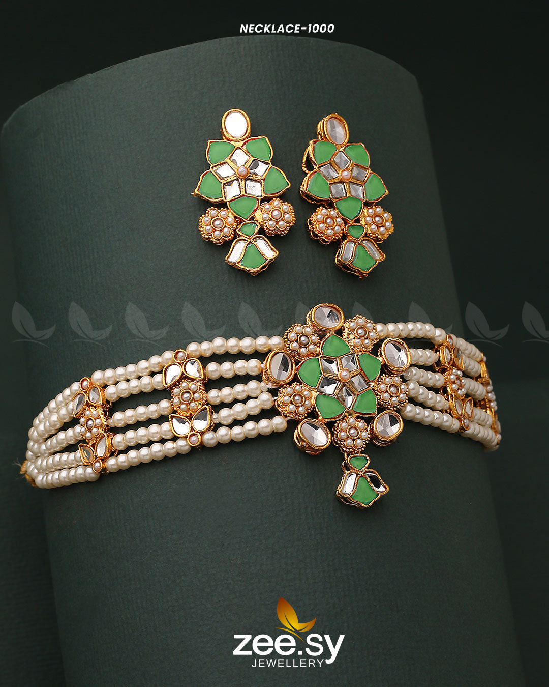 Necklace-1000 - by - Libasekhas UK - Registered Vendor of : Zeesy - 100% Original Designer Dresss