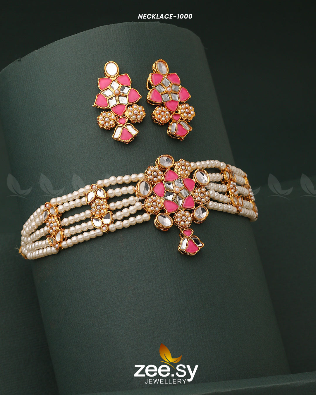 Necklace-1000 - by - Libasekhas UK - Registered Vendor of : Zeesy - 100% Original Designer Dresss