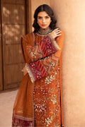 Nureh | Embroidered Luxury Chiffon | NEL-22 - by - Libasekhas UK - Registered Vendor of : Nureh - 100% Original Designer Dresss