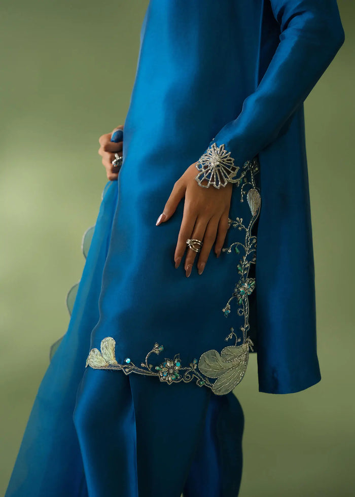 Jeem | Celestial Luxe Formals | RAYA BLUE - by Libasekhas UK - Registered Vendor of : Jeem - 100% Original Designer Dress